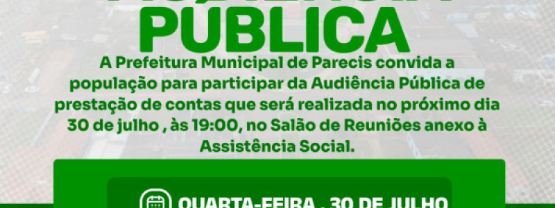 CONVITE – AUDIÊNCIA PÚBLICA
