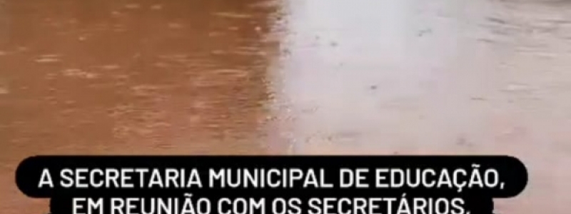 EM DECORRÊNCIA DAS FORTES CHUVAS FICA SUSPENSA...