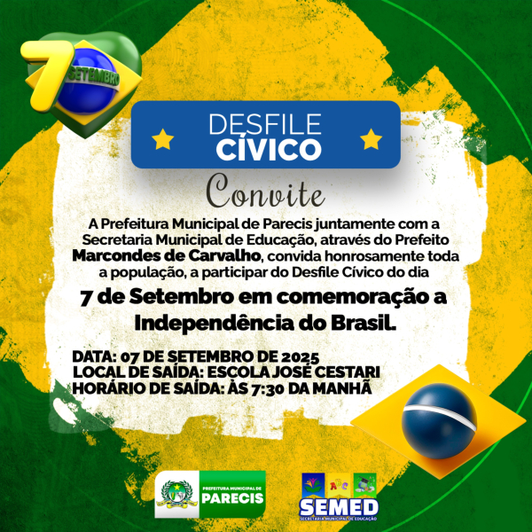 CONVITE - DESFILE CÍVICO