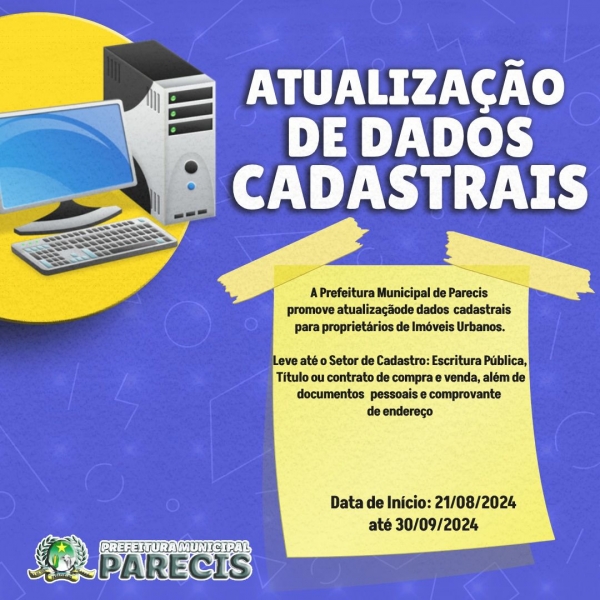 ATUALIZAÇÃO DE DADOS CADASTRAIS