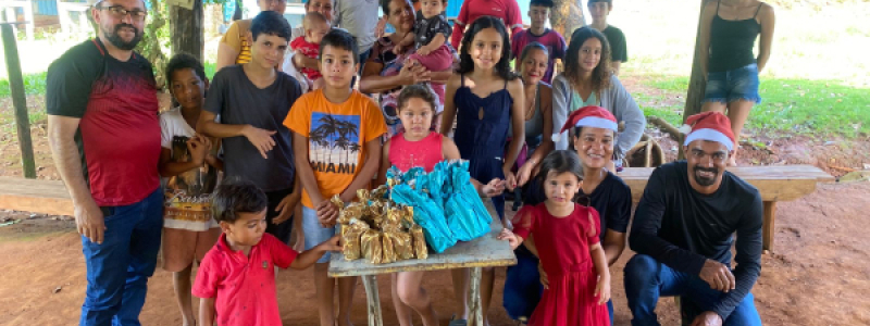 ALEGRIA DE NATAL PARA AS CRIANÇAS DE PARECIS