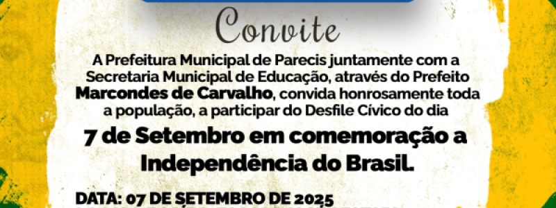 CONVITE - DESFILE CÍVICO